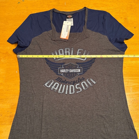 Harley Davidson women’s dealership v-neck t-shirt. X-Large. New with tag - Picture 4 of 7